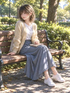 斜向侧看